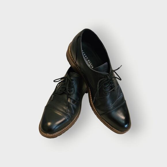 Perry Ellis Portfolio Dress Shoes – Size 11 Grande Wide – Black Classic - Picture 1 of 6